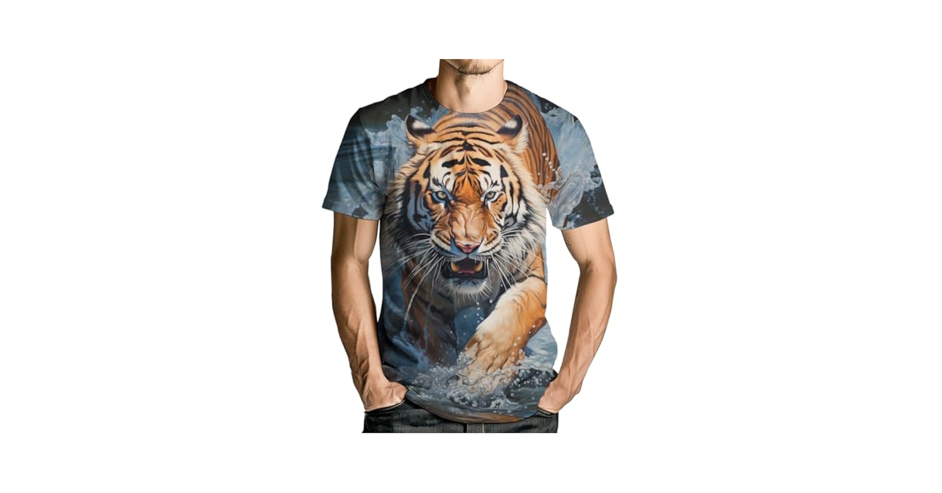 0658 １点物　3DーTIGER TEE 2020 New Tiger 3d T Shirt Men Women Children Summer Fashion